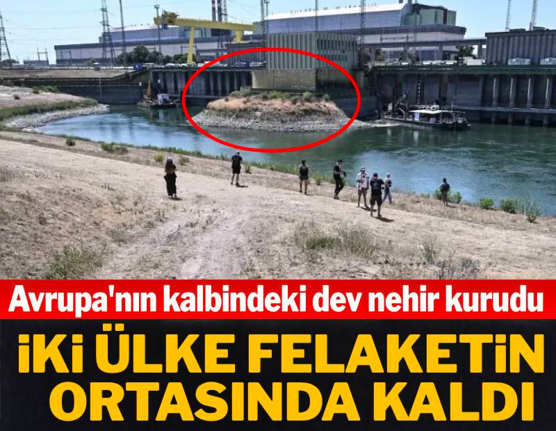 Avrupa'nın kalbindeki dev nehir kurudu: İki ülke felaketin ortasında kaldı