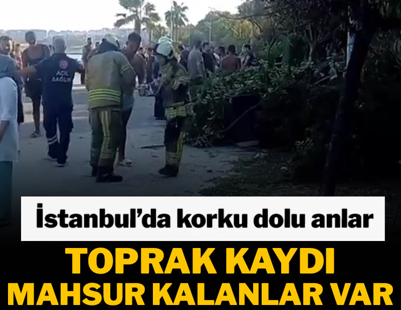 Son dakika... Büyükçekmece'de toprak kayması! Valilikten açıklama geldi