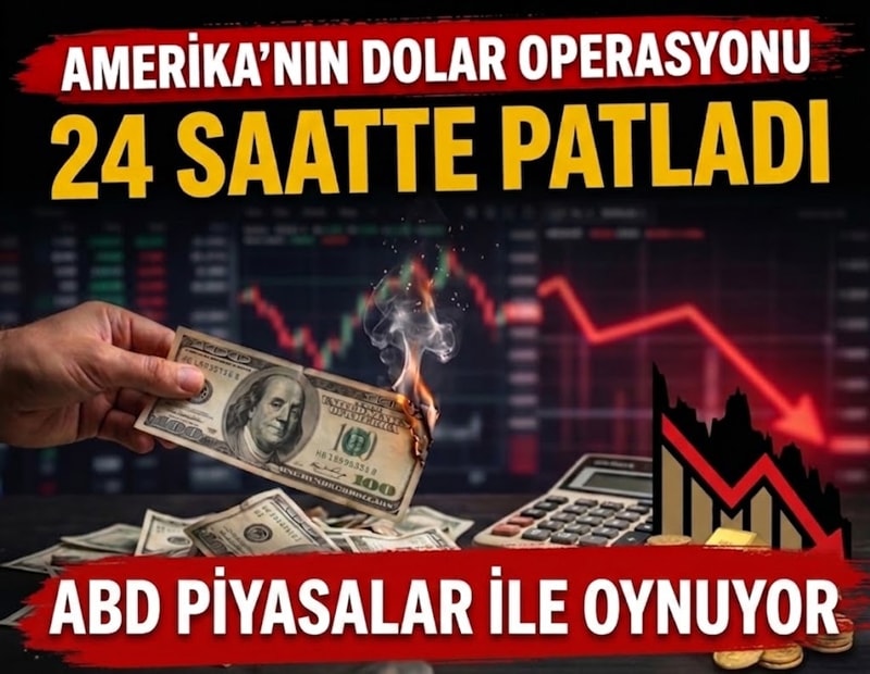 Amerika'nın dolar operasyonu 24 saatte patladı altın düşüşe geçti