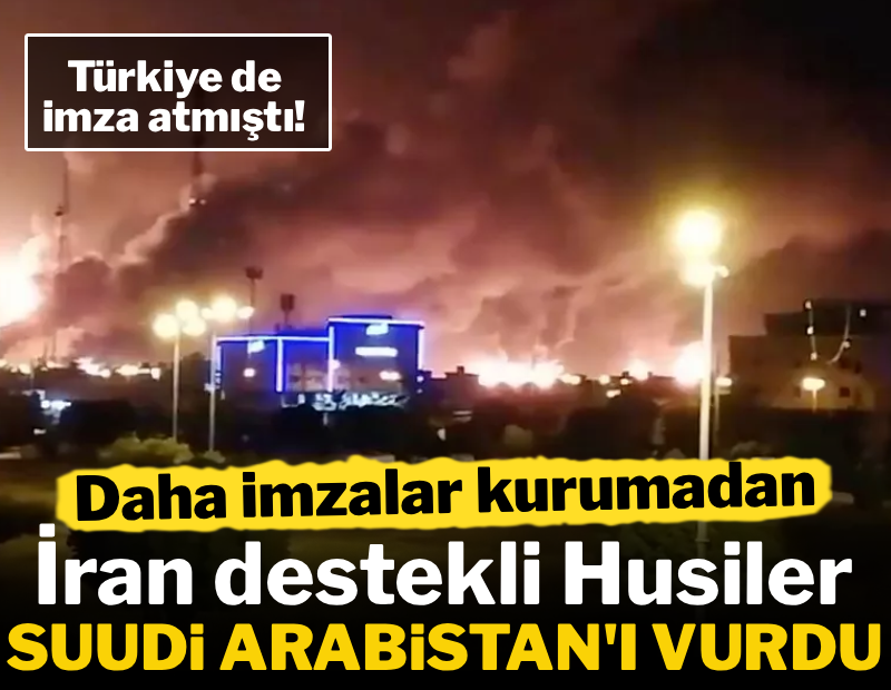 Daha imzalar kurumadan İran destekli Husiler, Suudi Arabistan'ı vurdu
