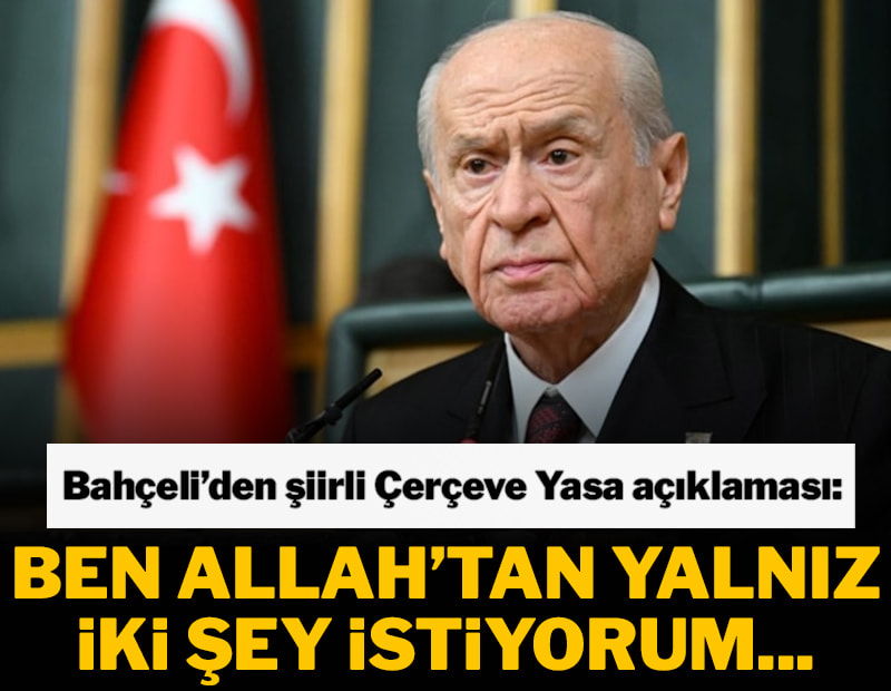 Bahçeli'den 'Çerçeve Yasa' açıklaması