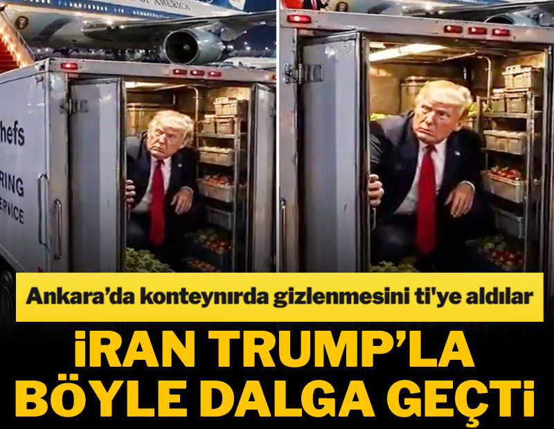 İran, Trump'ın gizli uçuşunu böyle alaya aldı
