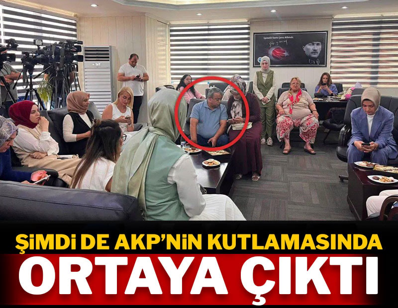 CHP'li belediye meclis üyesi şimdi de AKP'nin kutlamasında ortaya çıktı