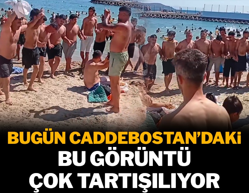 Bugün Caddebostan'daki bu görüntü çok tartışılıyor