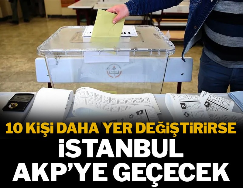 AKP'nin İstanbul hedefine ulaşmasına 10 isim kaldı