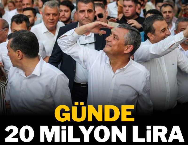Günde 20 milyon lira