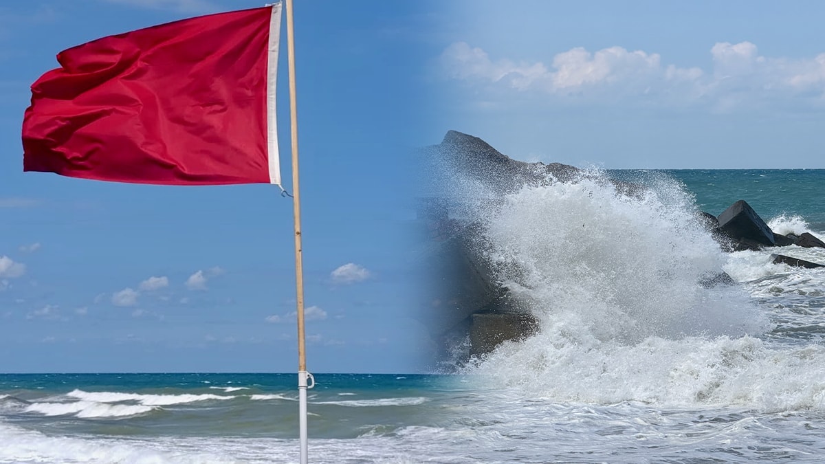 4 ilde denize girme yasağı! Sahillere kırmızı bayrak çekildi