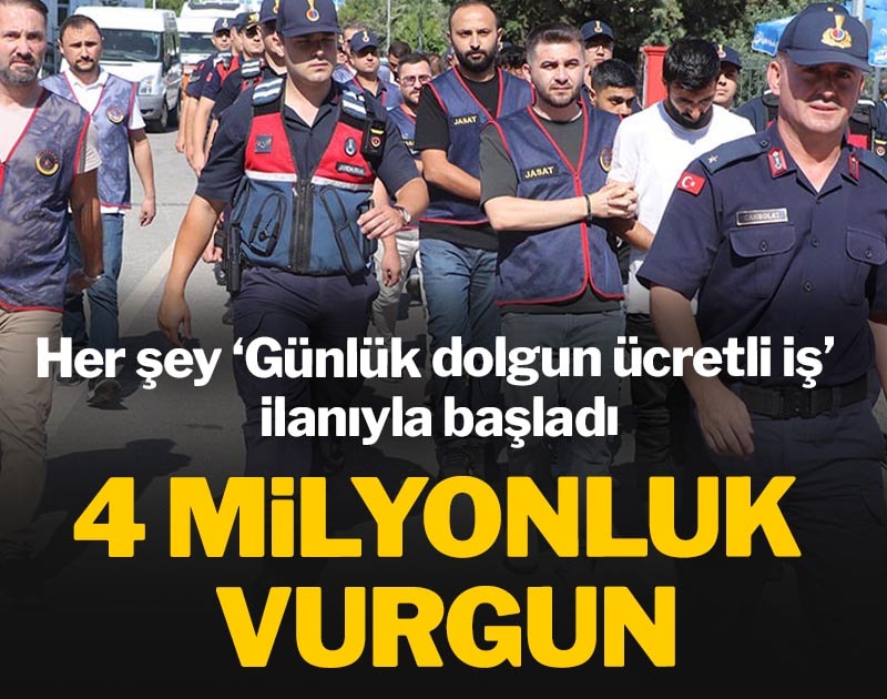 Her şey ‘Günlük dolgun ücretli iş’ ilanıyla başladı: 4 milyonluk vurgun