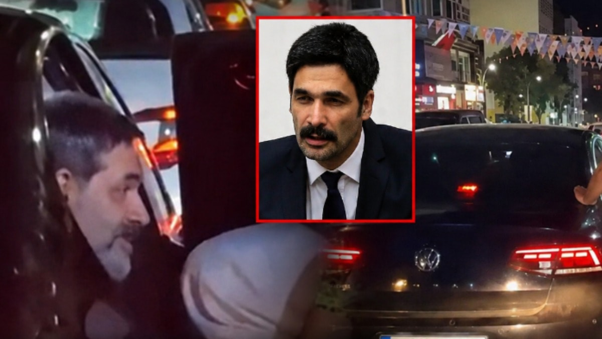Dombra'nın söz yazarı trafikte çakarlı araçla görüntülendi