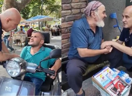 1 cadde 2 dramBalıkesir’de iki kişinin hayat mücadelesi, yoksulluğun fotoğrafı oldu. 77 yaşındaki Yaşar Karak, 8 bin liralık maaşıyla geçinemediği için mendil satıyor. Dursun Kamaoğlu ise aynı maaşla geçinmeye ve hasta annesine bakmaya çalışıyor.
