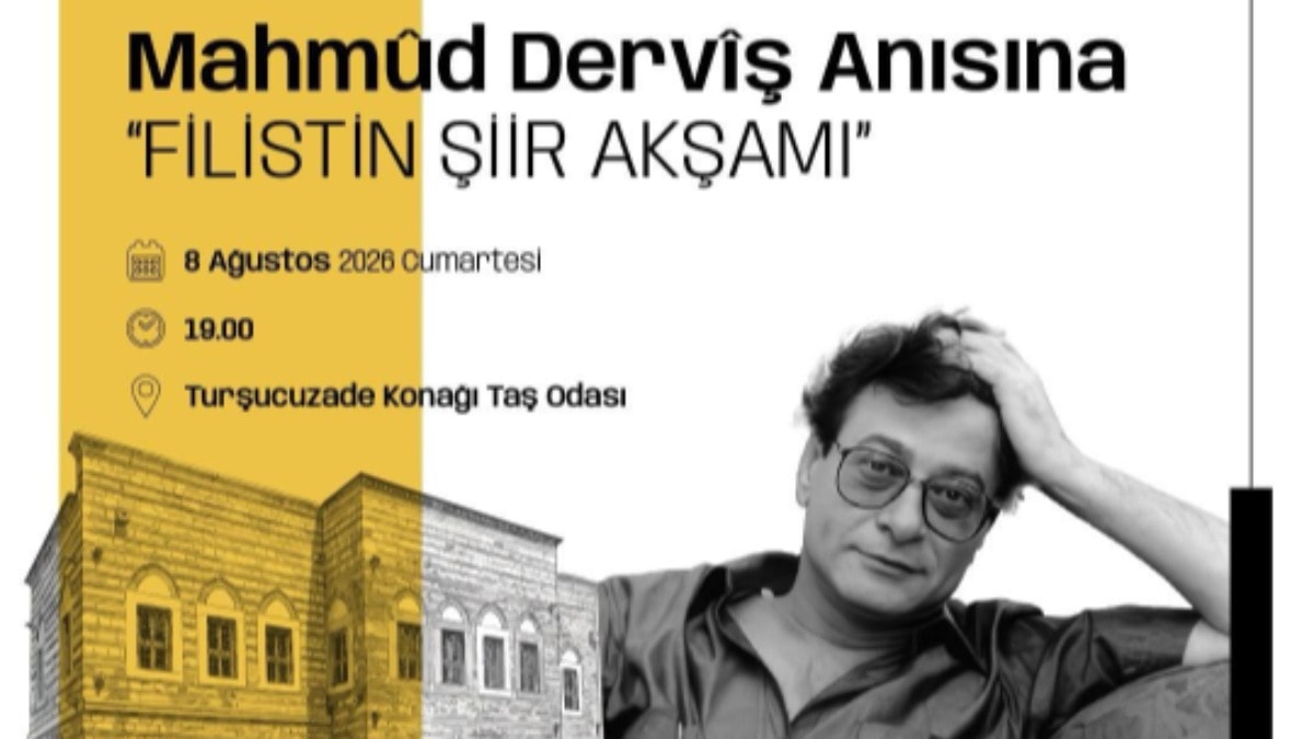 İBB’den Mahmud Derviş anısına Filistin Şiir akşamı