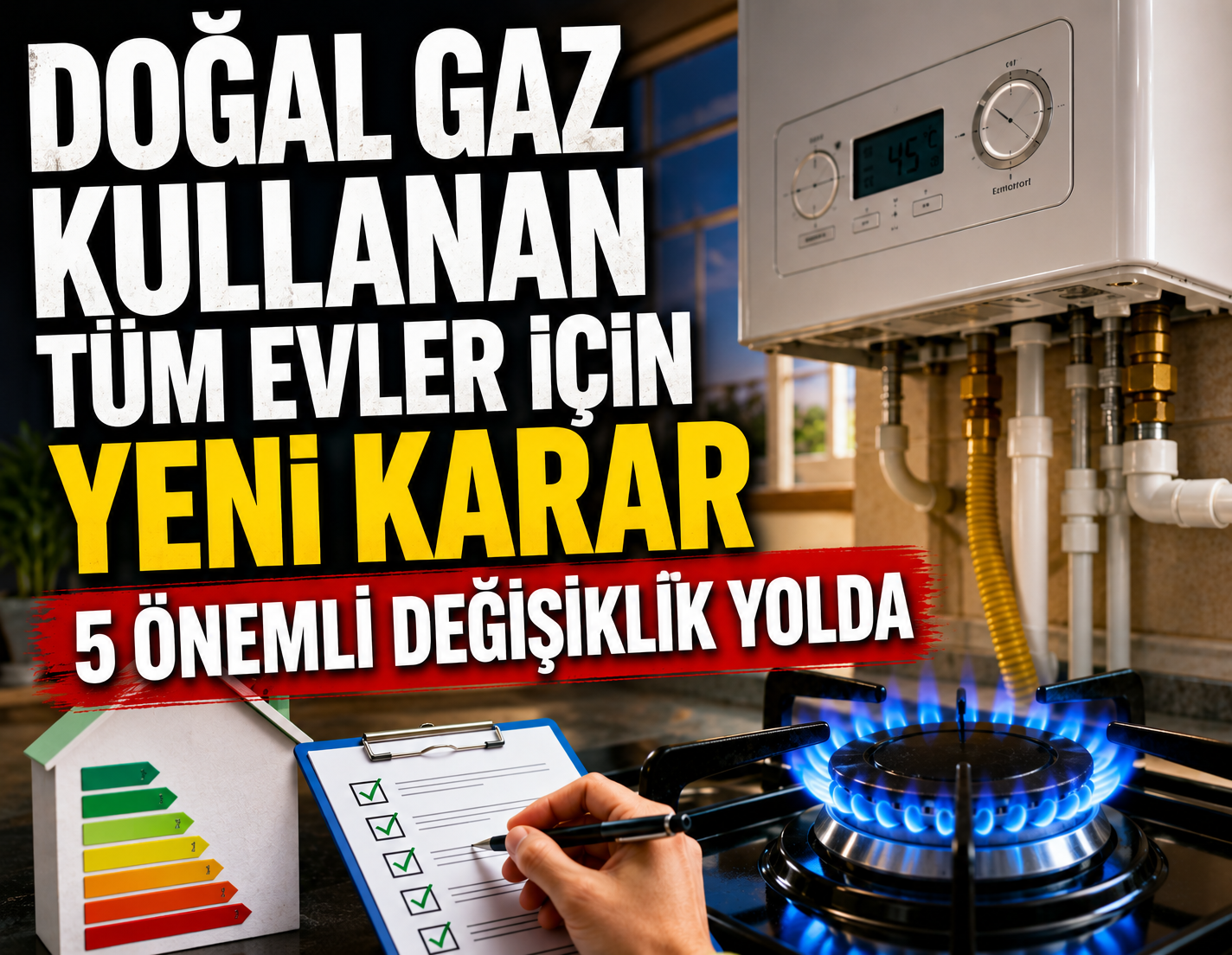 Doğal gaz kullanan tüm evler için yeni karar: 5 önemli değişiklik yolda