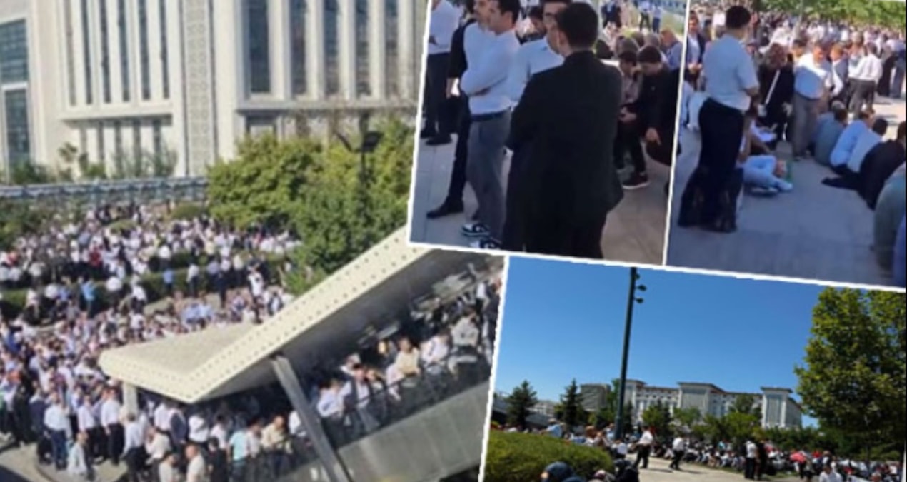 AKP'den saatler sonra aynı meydana tarikat çıktı