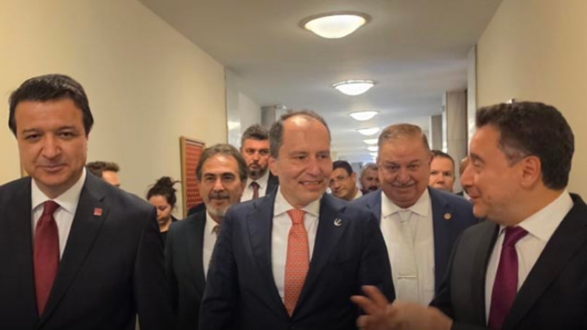 Üç lider yan yana görüntülendi! Yeni ittifakın ilk fotoğrafı mı?