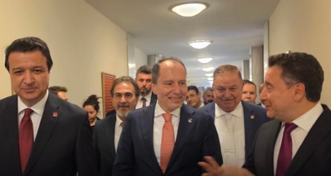 Üç lider yan yana görüntülendi! Yeni ittifakın ilk fotoğrafı mı?