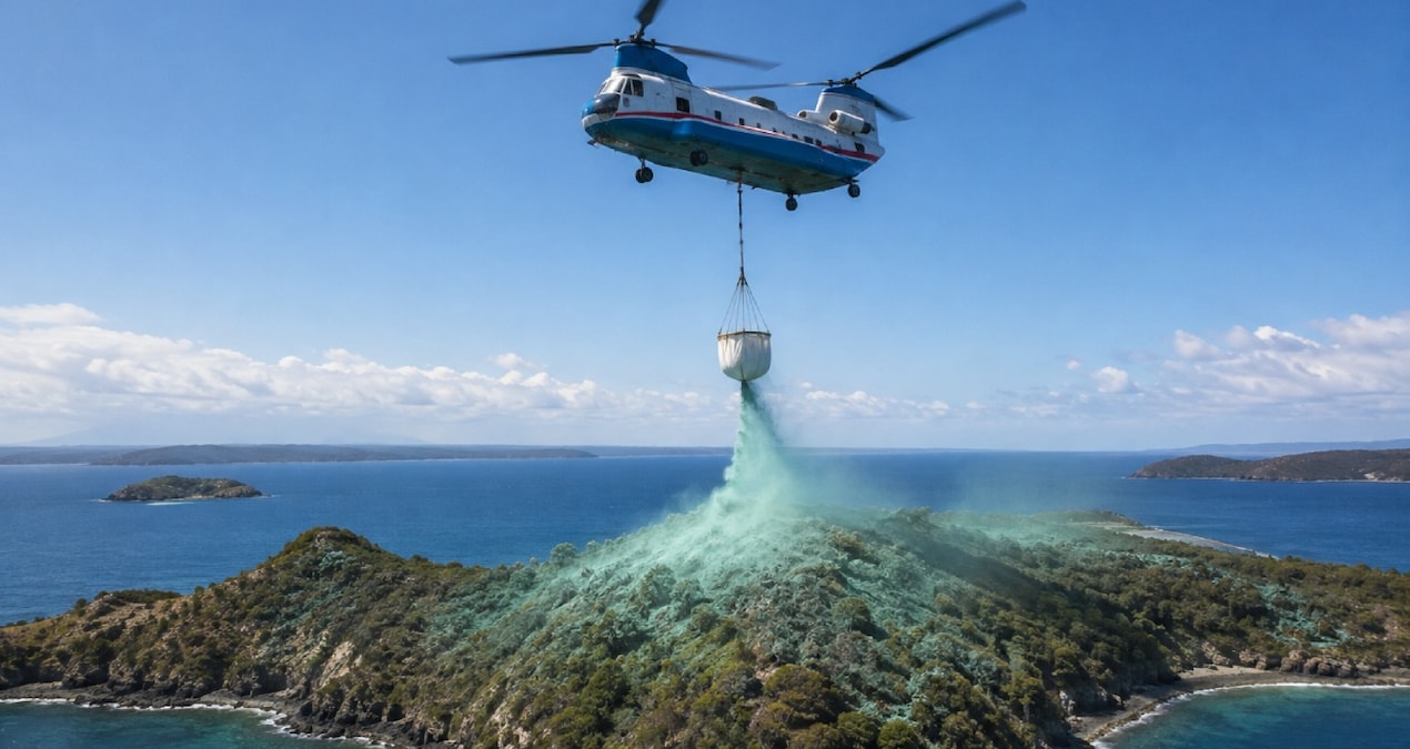 550 ton zehri helikopterlerle adaya bırakacaklar
