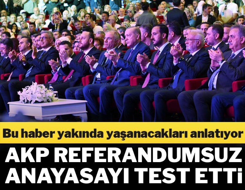 AKP referandumsuz anayasayı test etti