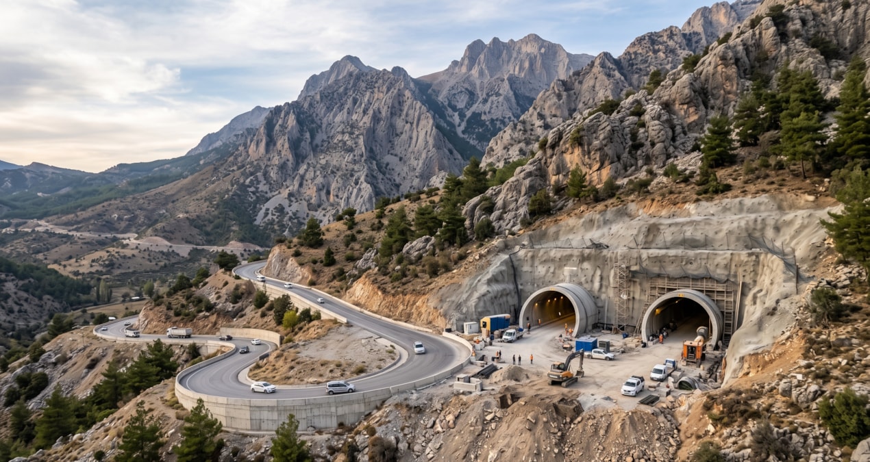 Türkiye'de dağın altına dev tünel inşa ediliyor: İki şehir arasındaki ulaşım çilesini bitirecek
