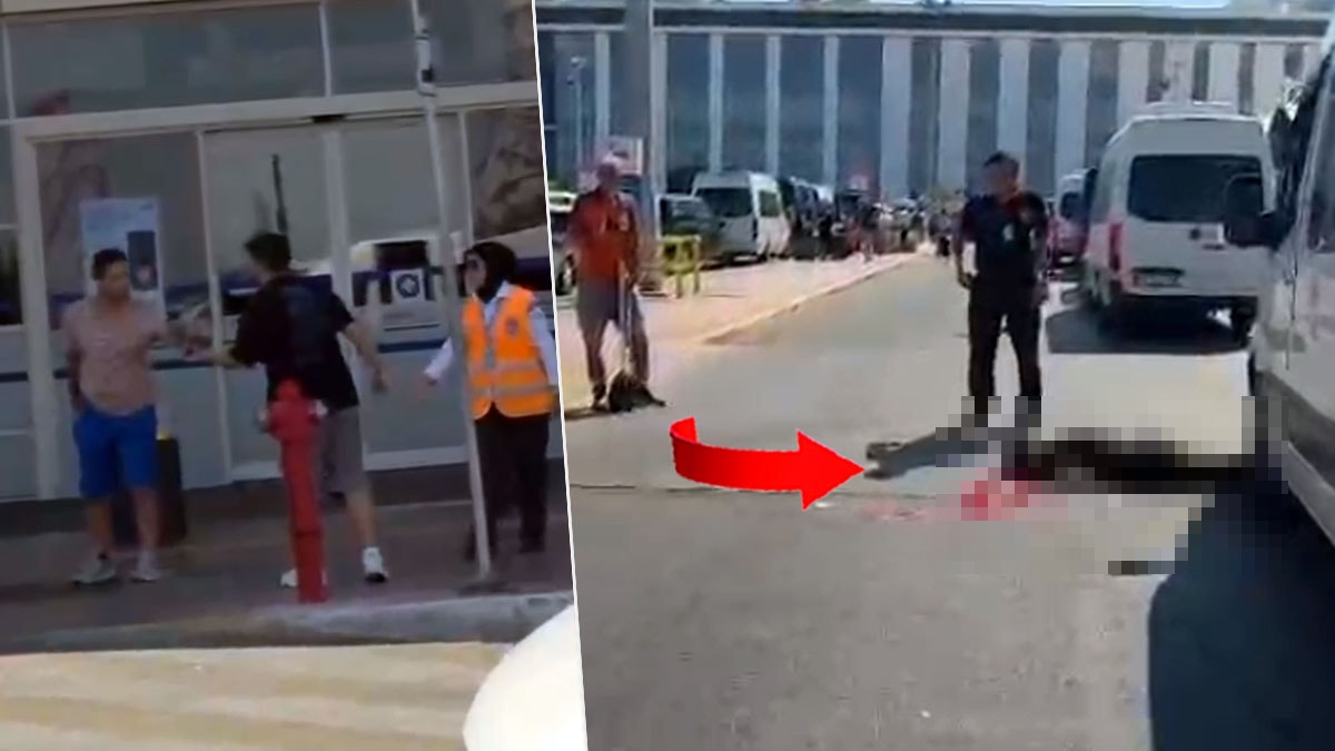 Antalya Havalimanı'nda korkunç cinayet! Emekli polis memuru eşini öldürdü