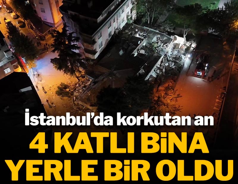 İstanbul Bahçelievler'de 4 katlı bina çöktü