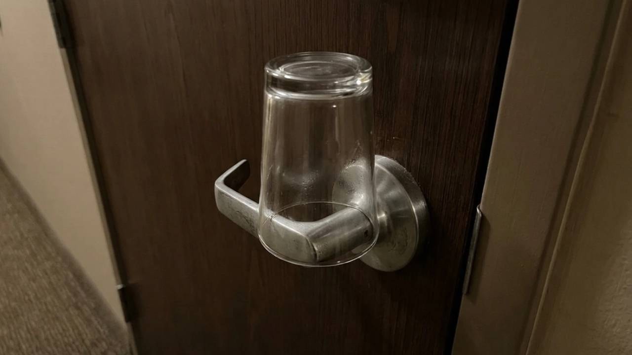 Kapıya bardak asmak meğer bu işe yarıyormuş