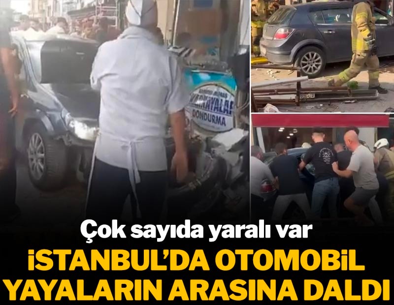 Beykoz’da otomobil yayaların arasına daldı: Yaralılar var