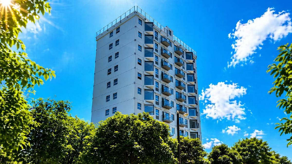 10 katlı binayı 30 saatte yaptılar