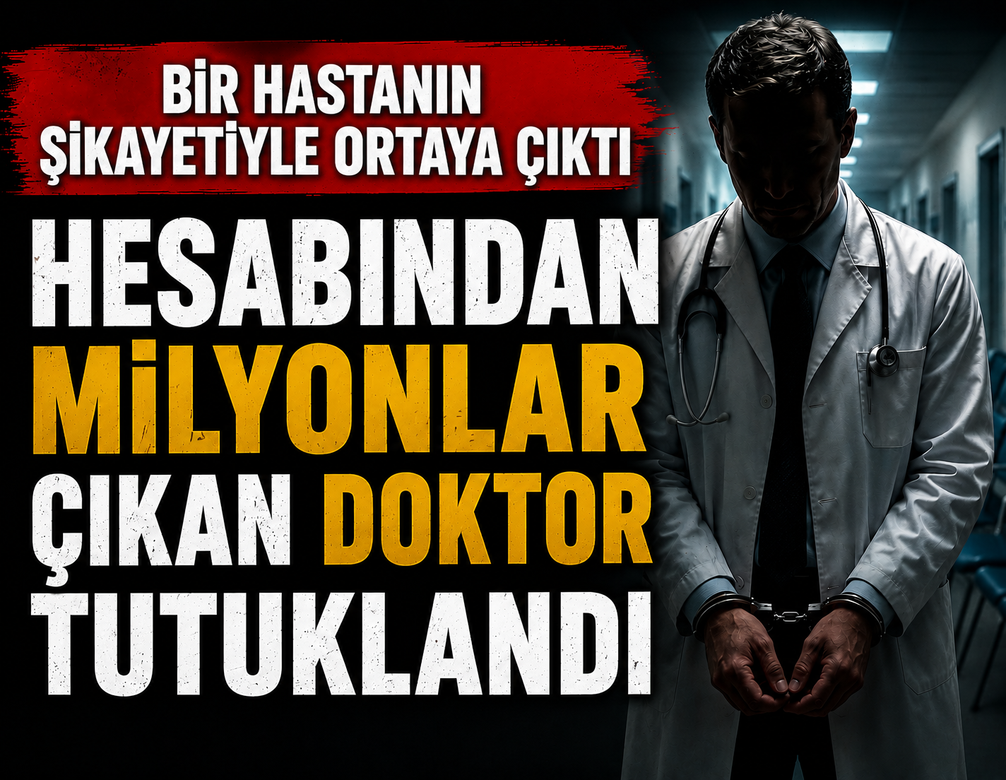 Bir hastanın şikayetiyle ortaya çıktı: Hesabından milyonlar çıkan doktor tutuklandı