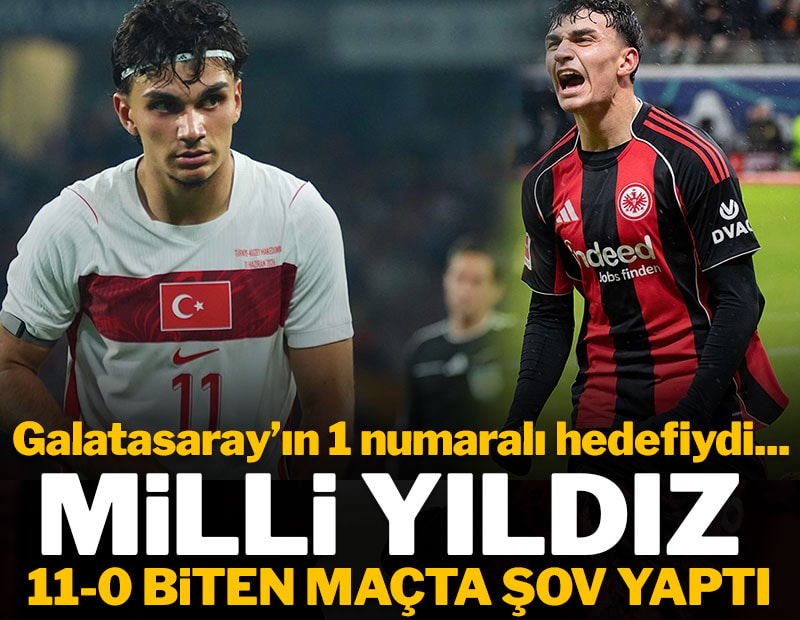 Milli yıldız takımının 11 gol attığı maçta devleşti: Galatasaray'ın 1 numaralı hedefiydi