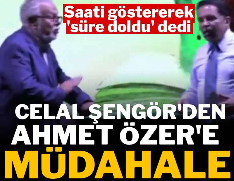 Celal Şengör'den Ahmet Özer'e müdahale