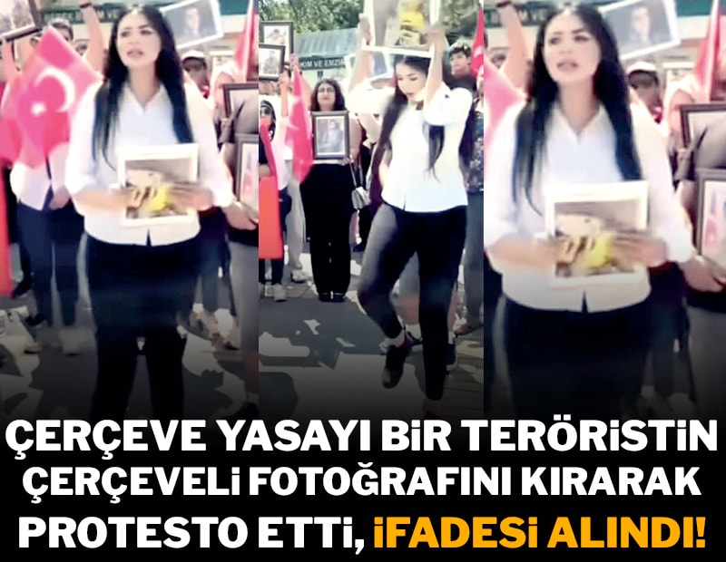 Teröristin fotoğrafını yırttı diye tutuklanıyordu