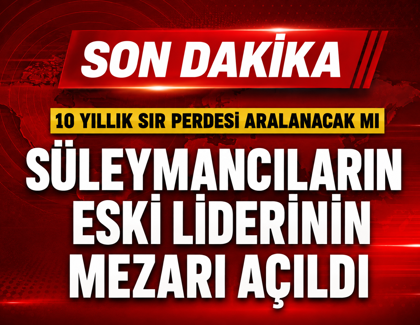 Süleymancıların eski liderinin kabri açıldı