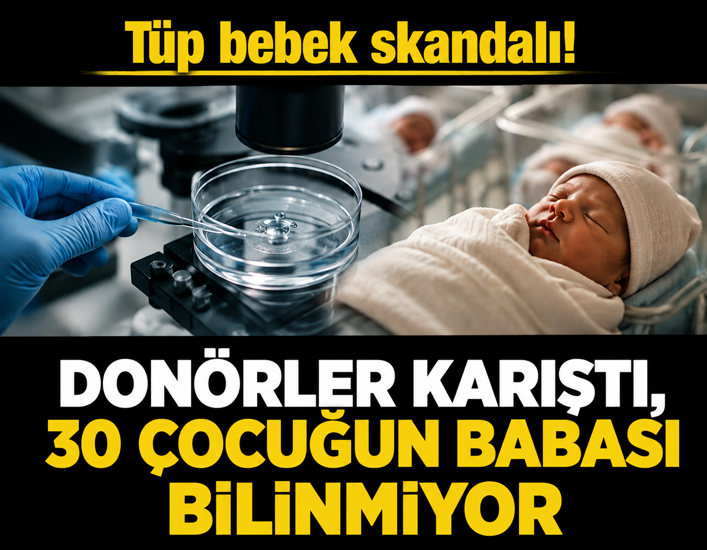 Tüp bebek skandalı! Donörler karıştı, 30 çocuğun babası bilinmiyor