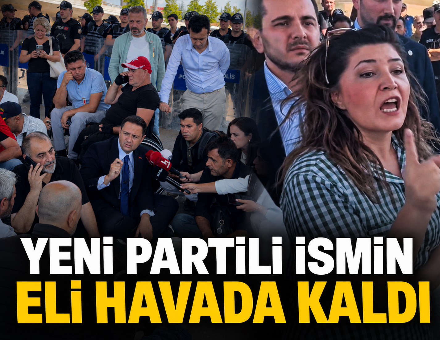 YENİ Partili milletvekilinin eli havada kaldı