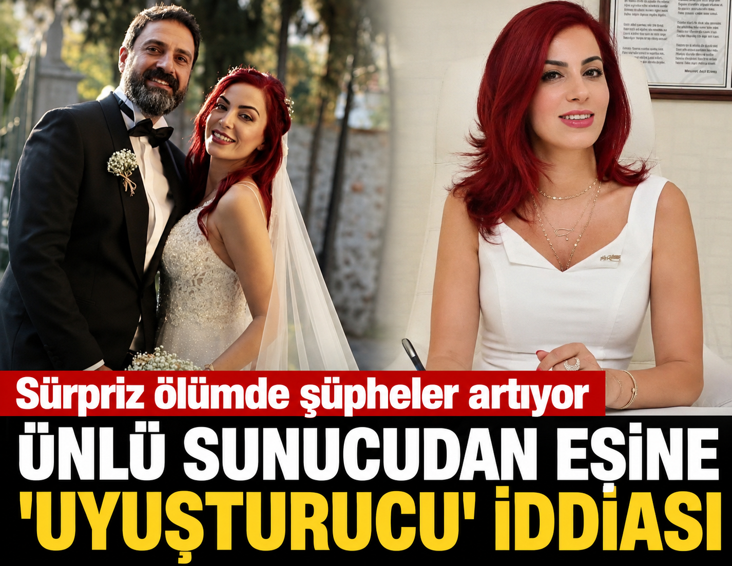 Ünlü sunucudan eşine 'uyuşturucu' iddiası: Sürpriz ölümde şüpheler artıyor!