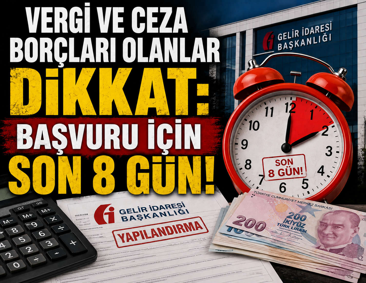 Vergi ve ceza borçları olanlar dikkat: Başvuru için son 8 gün