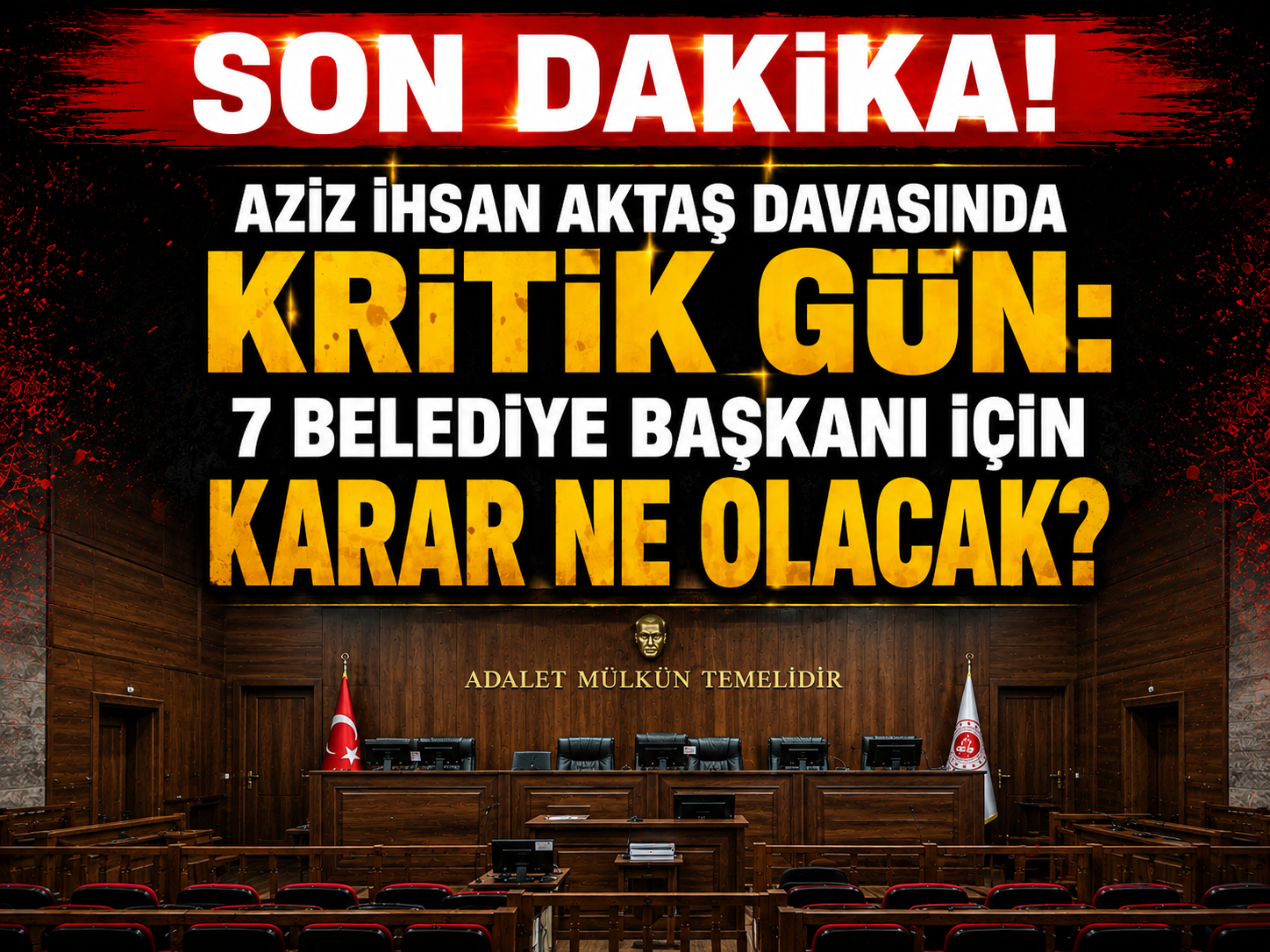 Son dakika: Aziz İhsan Aktaş davasında kritik gün: 7 belediye başkanı için karar ne olacak?
