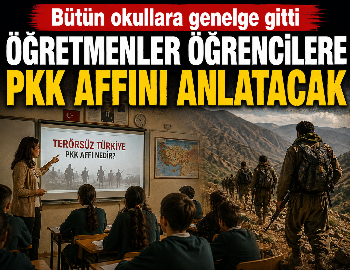 Bütün okullara genelge gitti: Öğretmenler öğrencilere 'PKK affını' anlatacak