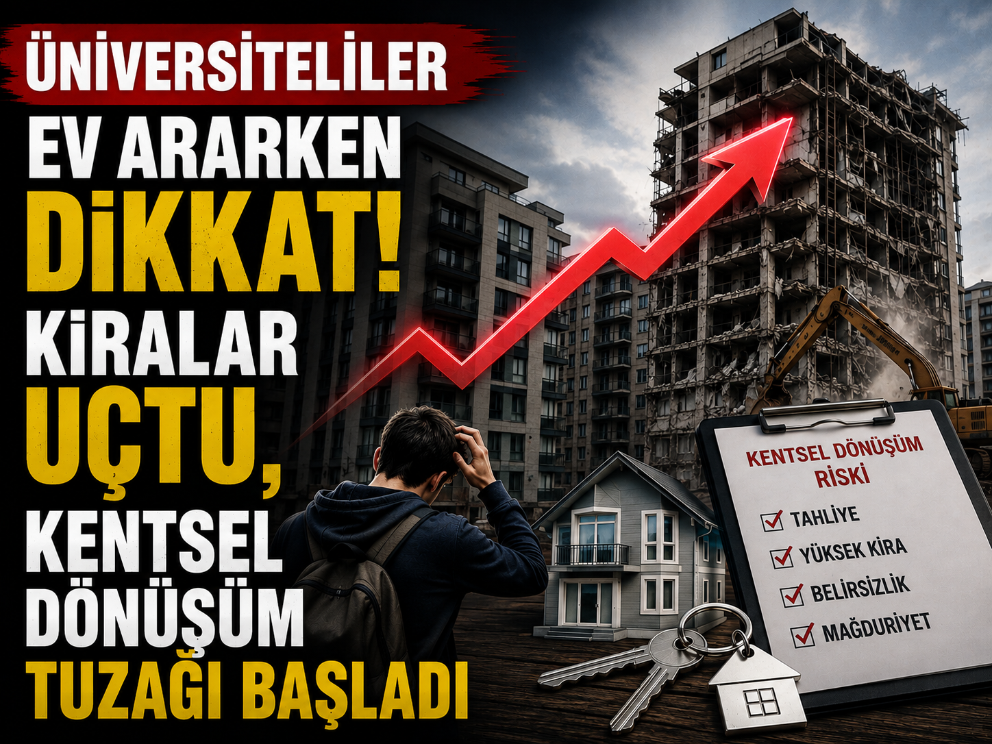 Üniversiteliler ev ararken dikkat! Kiralar uçtu, kentsel dönüşüm tuzağı başladı