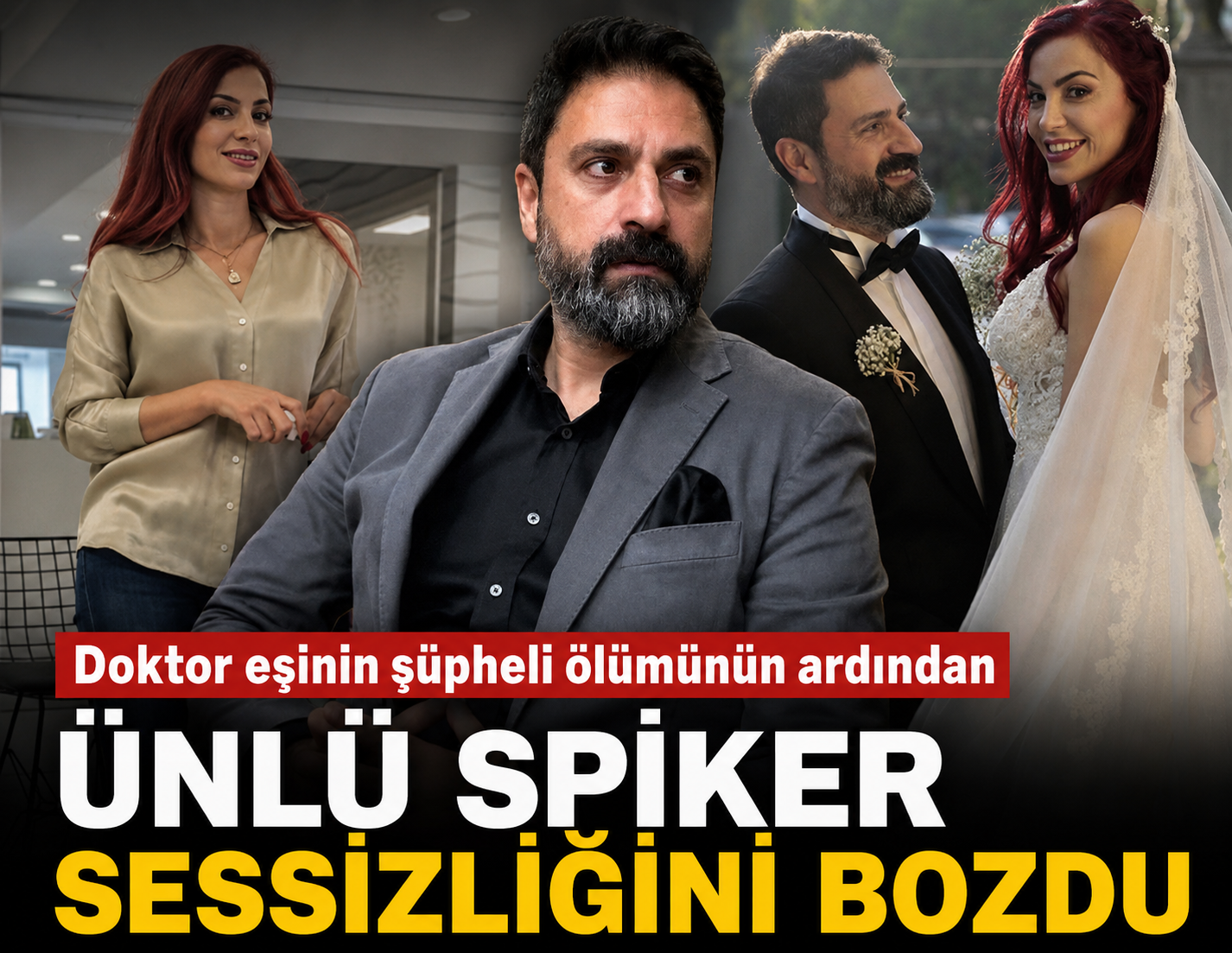 Doktor eşinin şüpheli ölümünün ardından ünlü spiker sessizliğini bozdu!