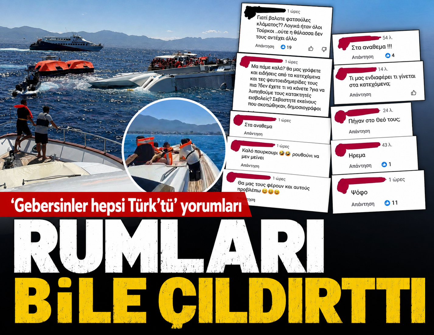 Akdeniz'deki felaket sonrası Rum kesiminden skandal ifadeler