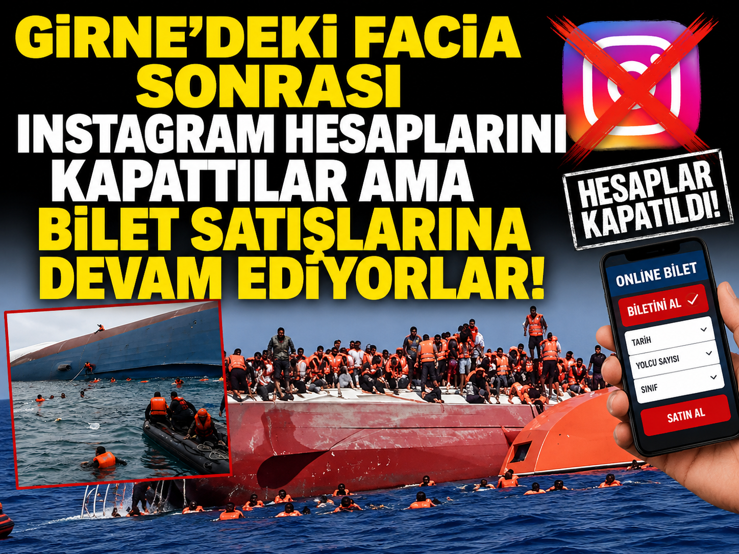 Girne'deki facia sonrası hesaplarını kapattılar ama bilet satışlarına devam ediyorlar