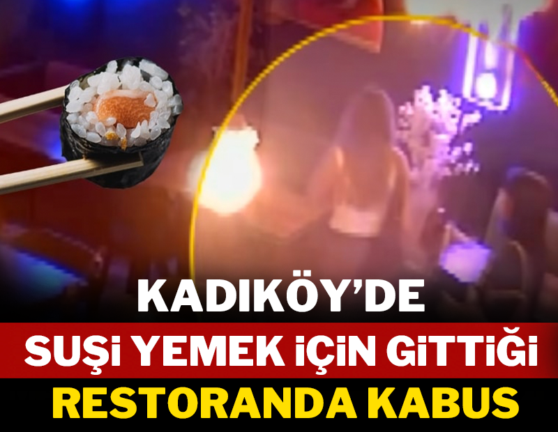 Kadıköy'de suşi için gittiği restoranda kabus!