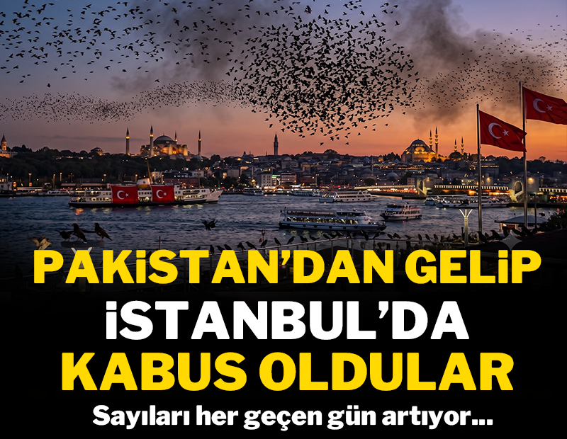 Pakistan'dan gelip İstanbul'da kabus oldular