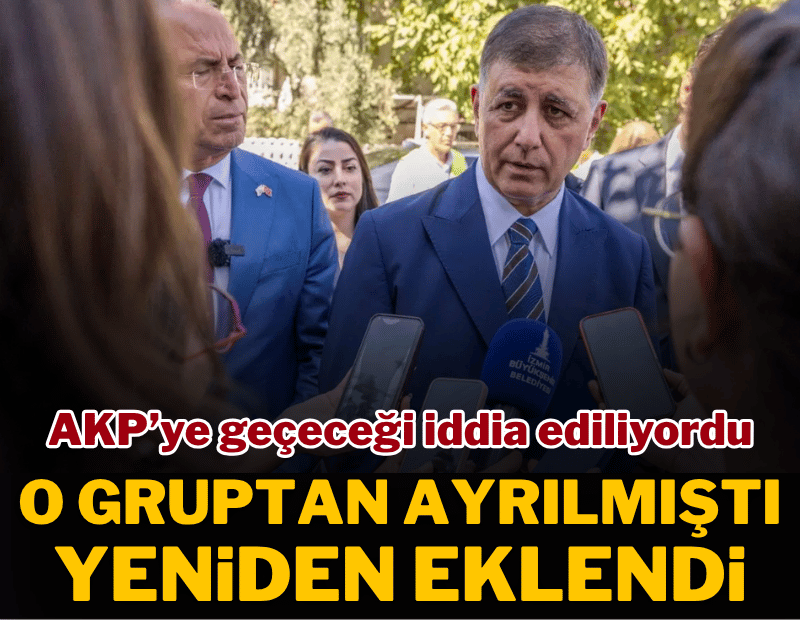AKP'ye geçeceği iddia edilen Cemil Tugay, ayrıldığı CHP grubuna yeniden eklendi
