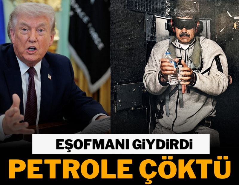 Eşofmanı  giydirdi, petrole çöktü