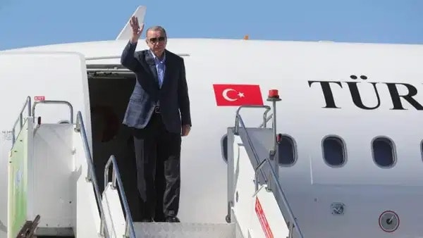 Cumhurbaşkanı Erdoğan Bişkek'te