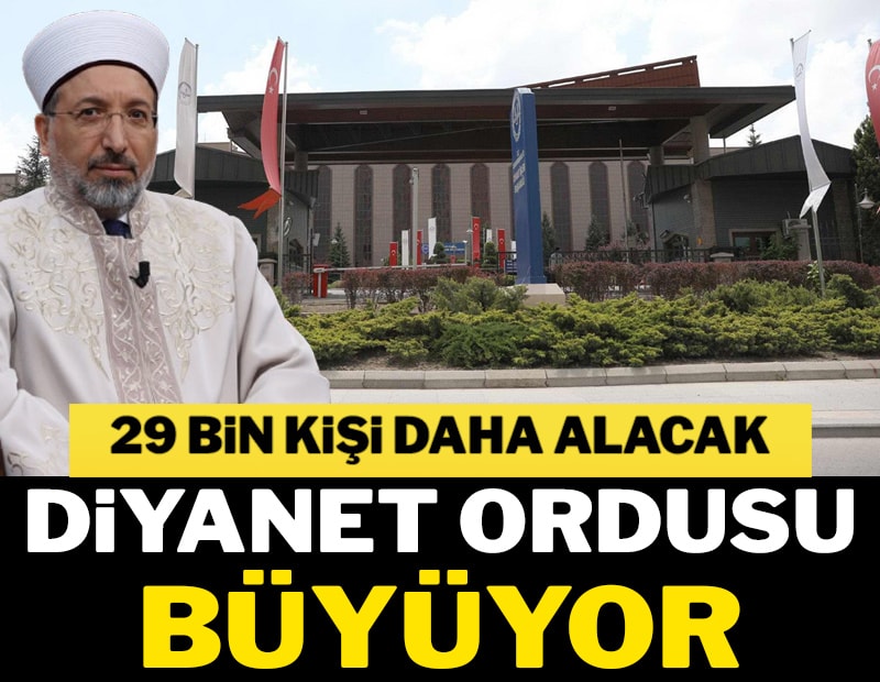 Diyanet personele  doymuyor: 29 bin daha