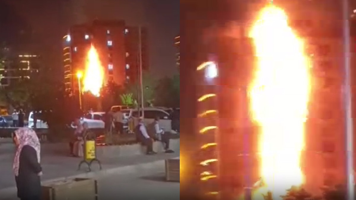 Diyarbakır plazasında yangın! Alevler binayı sardı
