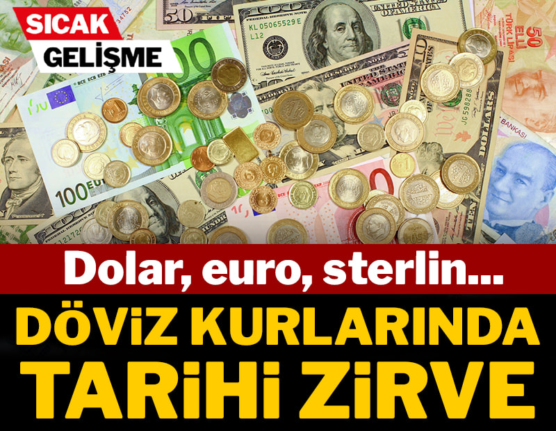 Dolar, euro, sterlin... Döviz kurlarında tarihi zirve